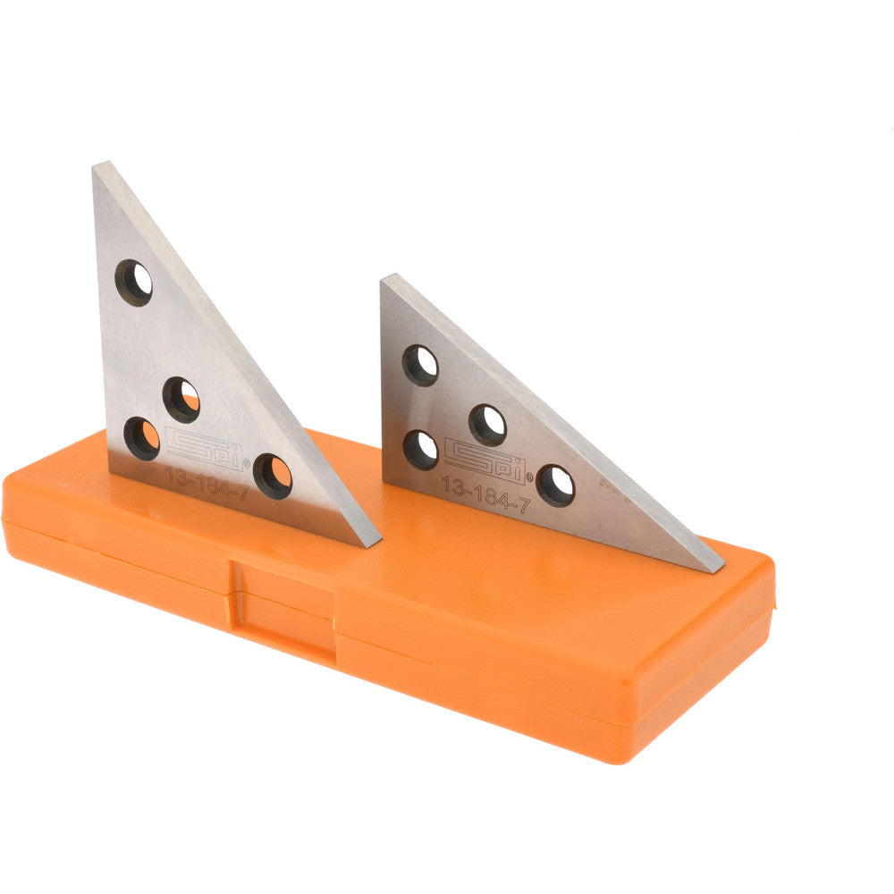 SPI 13-184-7 30 to 90&deg, 4-1/4 Inch Long, Steel, Angle Block Set