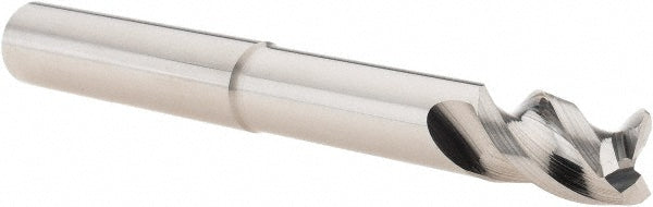 Iscar 5622926 Corner Radius End Mill 1/2" Dia, 3/4" LOC, 0.0300" Radius, 3 Flute, Solid Carbide