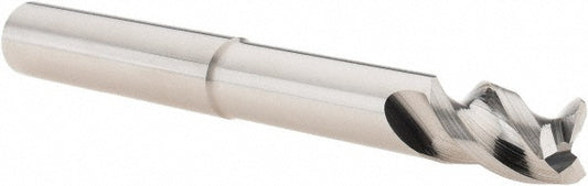 Iscar 5622926 Corner Radius End Mill 1/2" Dia, 3/4" LOC, 0.0300" Radius, 3 Flute, Solid Carbide
