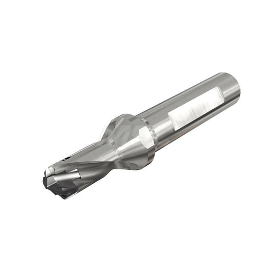Iscar 3203287 Replaceable-Tip Drill 0.236 to 0.252" Dia, 0.35" Max Depth, 1/2" Weldon Flat Shank