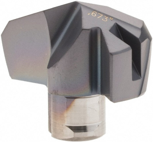 Iscar 5508582 Replaceable Drill Tips ICK0673 IC908, 0.6730" Dia, 17.09 mm Dia, 140 deg Point,  IC908