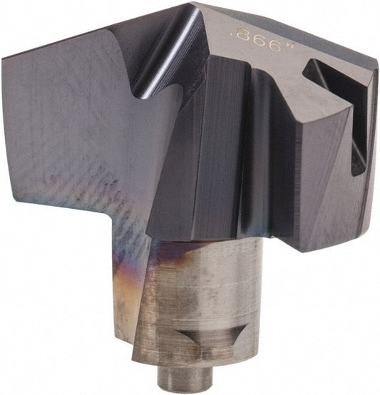Iscar 5506709 Replaceable Drill Tips ICM0866 IC908, 0.8660" Dia, 22.00 mm Dia, 140 deg Point,  IC908