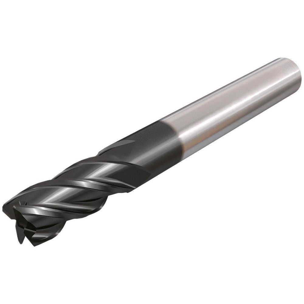Iscar 5621252 Corner Radius End Mill 1/4" Dia, 1/2" LOC, 0.0200" Radius, 4 Flute, Solid Carbide