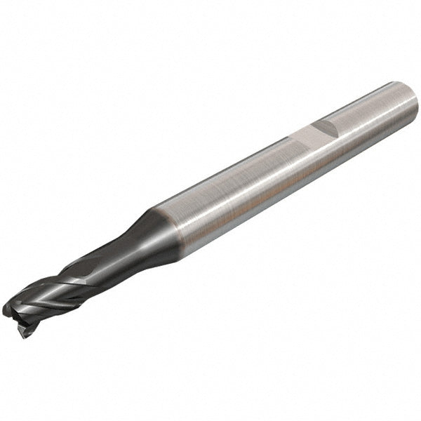 Iscar 5620529 Corner Chamfer End Mill 2.50 mm Dia, 3.00 mm LOC, 3 Flute, Solid Carbide