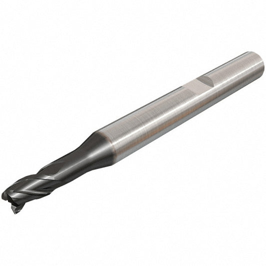 Iscar 5620529 Corner Chamfer End Mill 2.50 mm Dia, 3.00 mm LOC, 3 Flute, Solid Carbide
