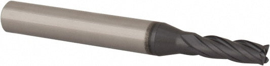 Iscar 5650922 Square End Mill 4.00 mm Dia, 11.00 mm LOC, 4 Flute, Solid Carbide