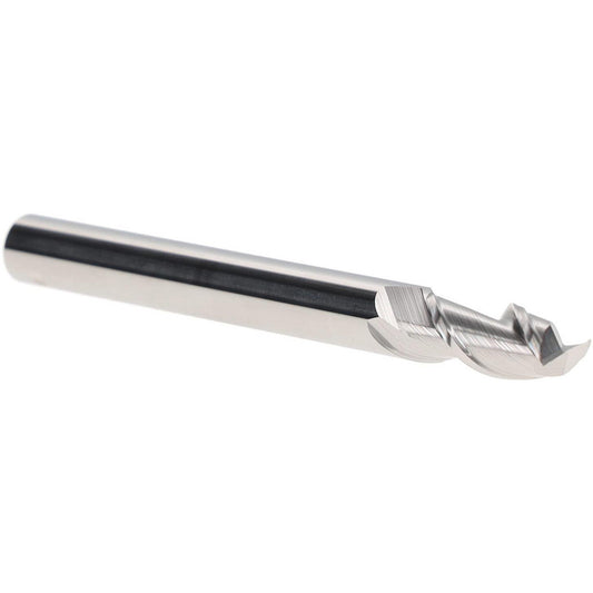 Iscar 5621972 Square End Mill 1/4" Dia, 1/2" LOC, 2 Flute, Solid Carbide