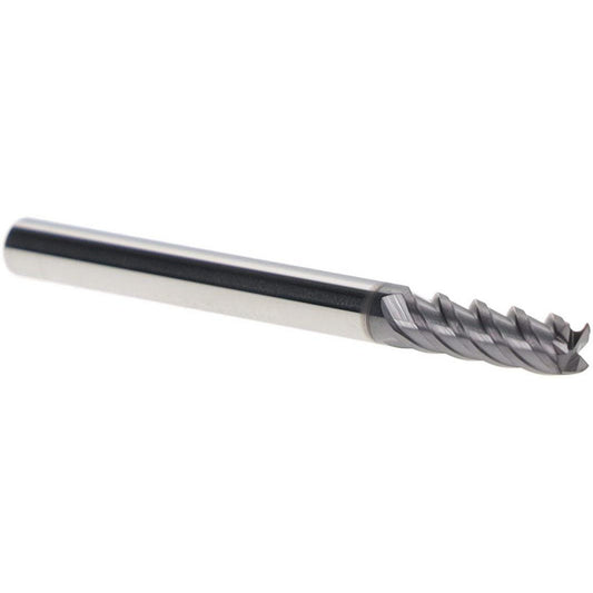Iscar 5620950 Square End Mill 1/8" Dia, 3/8" LOC, 4 Flute, Solid Carbide