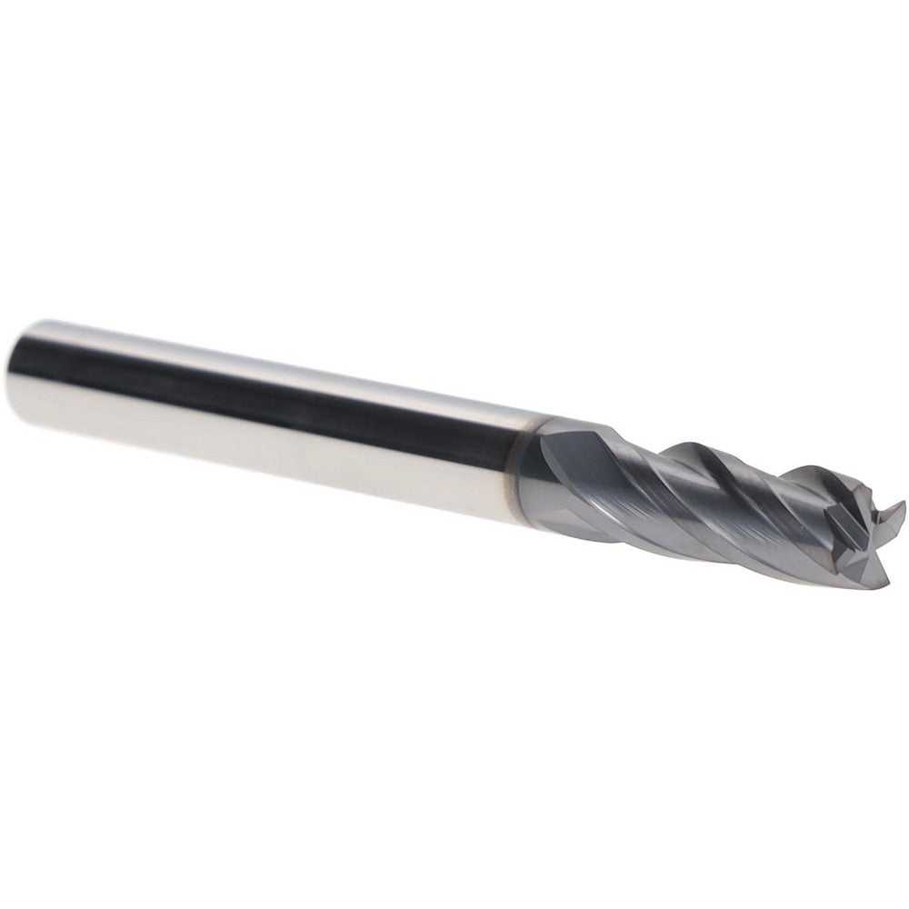 Iscar 5620904 Square End Mill 1/4" Dia, 5/8" LOC, 4 Flute, Solid Carbide