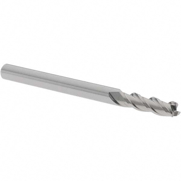 Iscar 5620020 Square End Mill 3.00 mm Dia, 10.00 mm LOC, 3 Flute, Solid Carbide