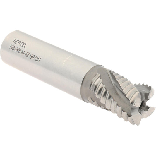 Hertel 91192443 Roughing End Mill 5/8" Dia, 4 Flute, Coarse Pitch, Single End, Cobalt