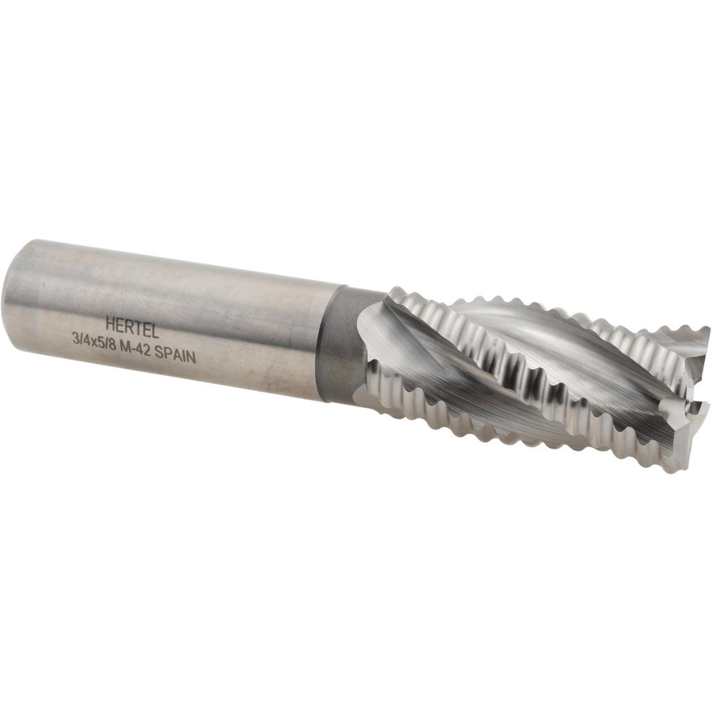 Hertel 91192476 Roughing End Mill 3/4" Dia, 4 Flute, Single End, Cobalt