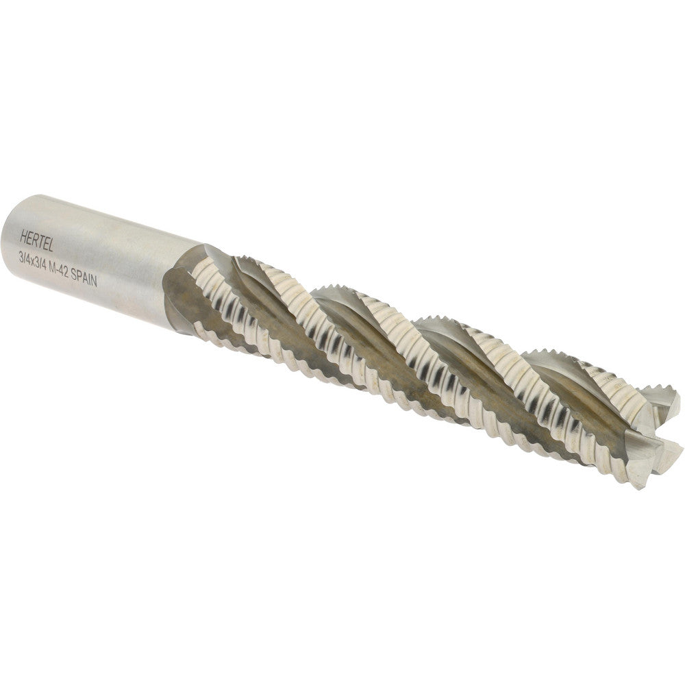 Hertel 91192542 Roughing End Mill 3/4" Dia, 4 Flute, Coarse Pitch, Single End, Cobalt