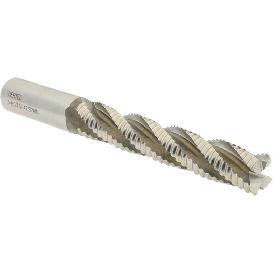 Hertel 91192542 Roughing End Mill 3/4" Dia, 4 Flute, Coarse Pitch, Single End, Cobalt