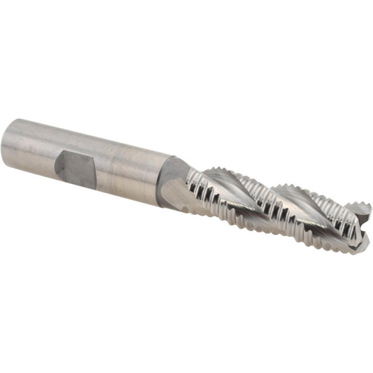 Hertel 91192583 Roughing End Mill 1/2" Dia, 3 Flute, Coarse Pitch, Single End, Cobalt