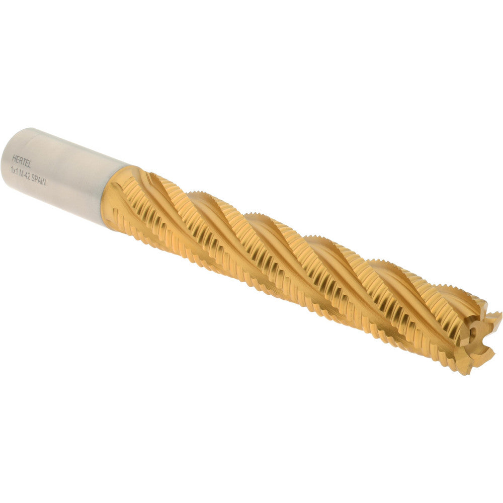 Hertel 91192740 Roughing End Mill 1" Dia, 5 Flute, Coarse Pitch, Single End, Cobalt