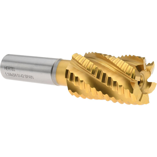 Hertel 91192757 Roughing End Mill 1-1/4" Dia, 6 Flute, Coarse Pitch, Single End, Cobalt