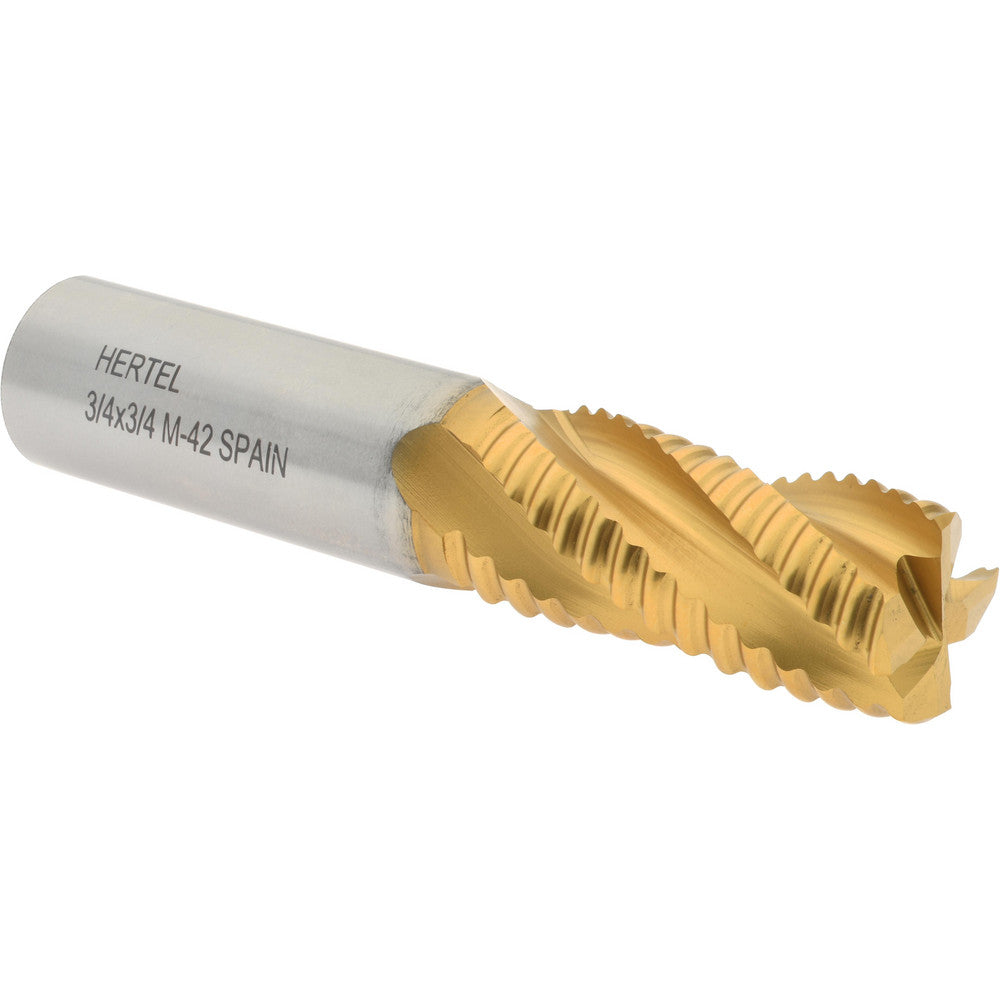 Hertel 91192914 Roughing End Mill 3/4" Dia, 4 Flute, Coarse Pitch, Single End, Cobalt