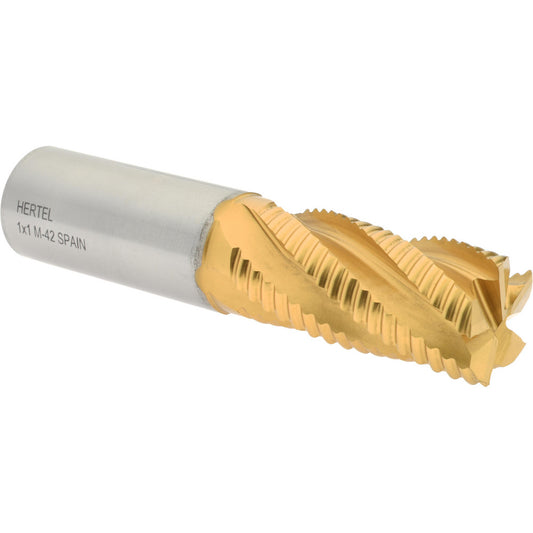 Hertel 91192922 Roughing End Mill 1" Dia, 5 Flute, Coarse Pitch, Single End, Cobalt