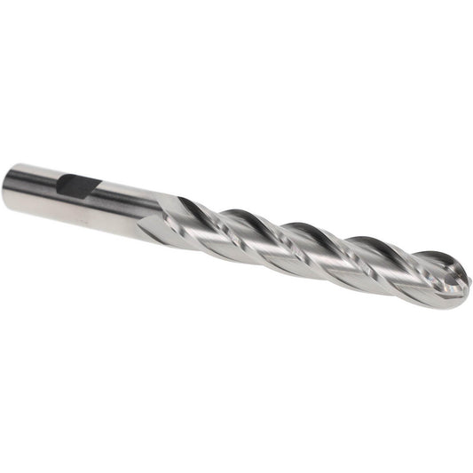 Hertel E299914032 Ball End Mill 0.5" Dia, 3" LOC, 4 Flute, Cobalt