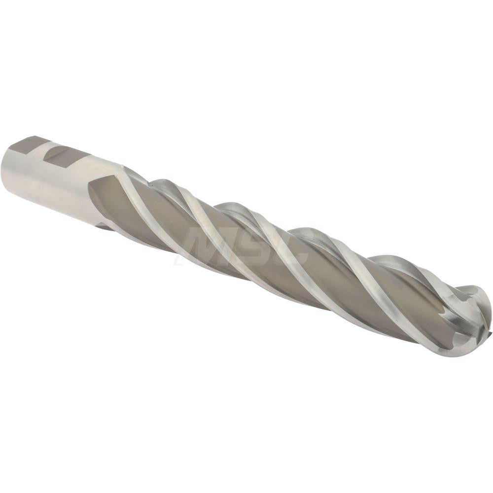 Hertel E299914034 Ball End Mill 1" Dia, 6" LOC, 4 Flute, Cobalt