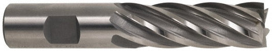 Hertel E2162064 Square End Mill 1'' Dia, 4'' LOC, 1'' Shank Dia, 6-1/2'' OAL, 6 Flutes, Cobalt