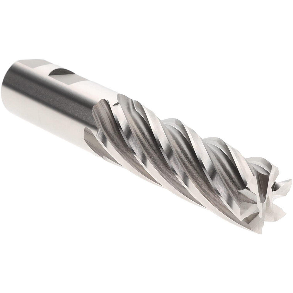 Hertel E2042980 Square End Mill 1" Dia, 6 Flutes, 3" LOC, Cobalt, 30 &deg Helix