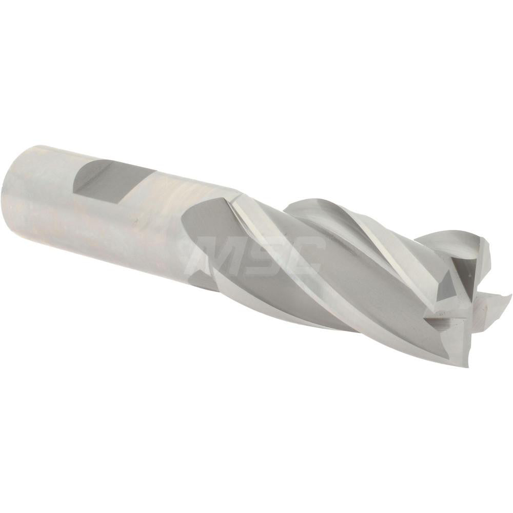Hertel E2039909 Square End Mill 7/8'' Dia, 1-7/8'' LOC, 3/4'' Shank Dia, 4-1/8'' OAL, 4 Flutes, Cobalt