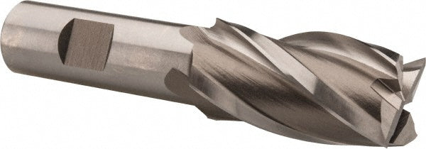 Hertel E2039904 Square End Mill 1'' Dia, 1-7/8'' LOC, 3/4'' Shank Dia, 4-1/8'' OAL, 4 Flutes, Cobalt
