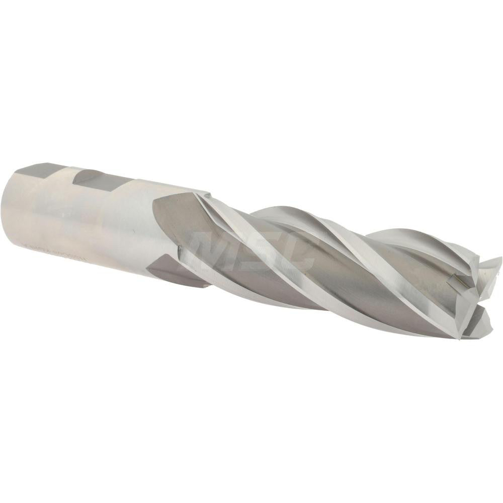 Hertel E2039980 Square End Mill 1'' Dia, 3'' LOC, 1'' Shank Dia, 5-1/2'' OAL, 4 Flutes, Cobalt