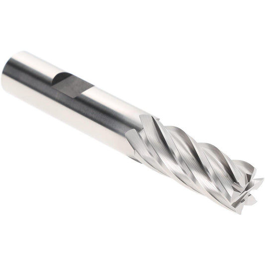 Hertel E2042032 Square End Mill 1/2" Dia, 6 Flutes, 1-1/4" LOC, Cobalt, 30 &deg Helix