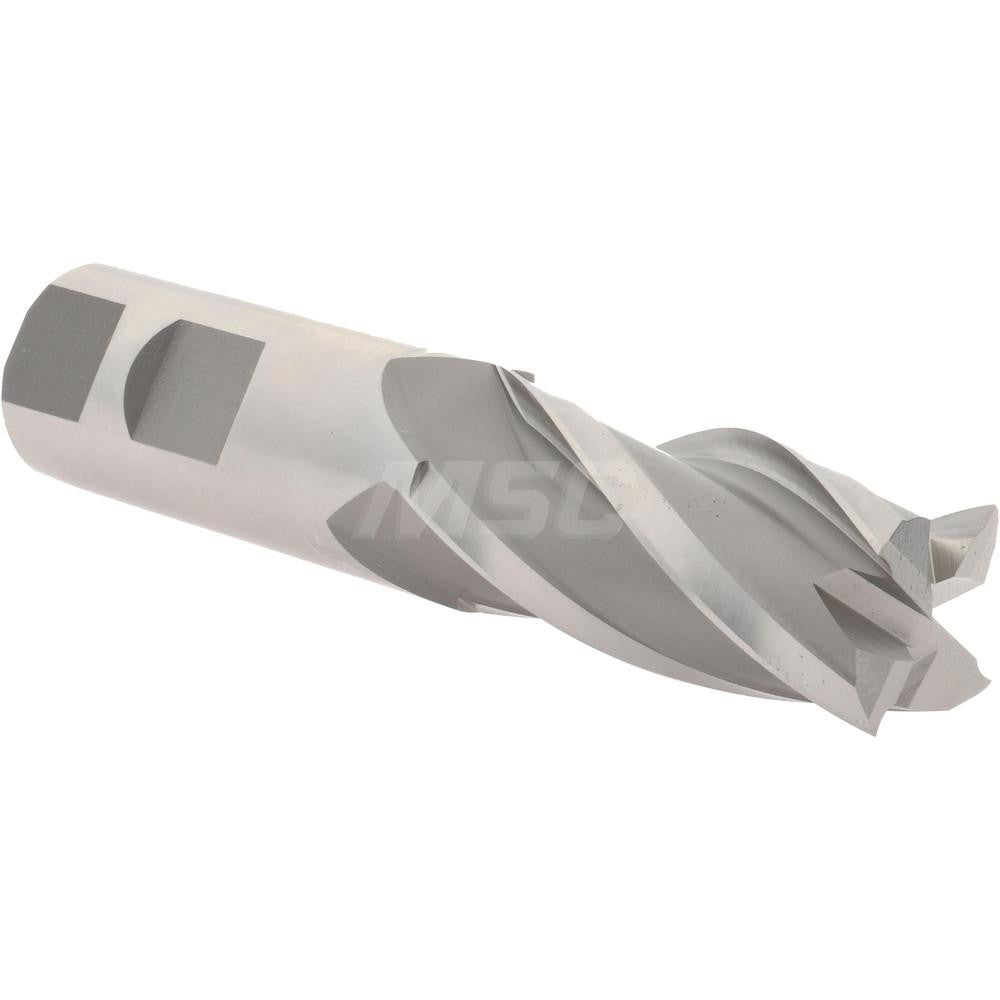 Hertel E2039056 Square End Mill 7/8'' Dia, 1-7/8'' LOC, 7/8'' Shank Dia, 4-1/8'' OAL, 4 Flutes, Cobalt