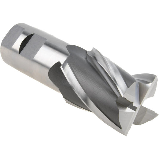 Hertel E2039132 Square End Mill 1-1/2'' Dia, 2'' LOC, 1-1/4'' Shank Dia, 4-1/2'' OAL, 4 Flutes, Cobalt