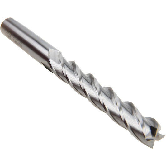 Hertel E2041024 Square End Mill 3/8'' Dia, 2-1/2'' LOC, 3/8'' Shank Dia, 4-1/4'' OAL, 4 Flutes, Cobalt