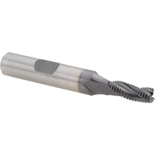 Hertel 91196568 Roughing End Mill 1/4" Dia, 3 Flute, Single End, Cobalt
