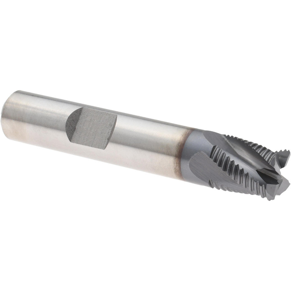 Hertel 91196576 Roughing End Mill 3/8" Dia, 4 Flute, Fine Pitch, Single End, Cobalt