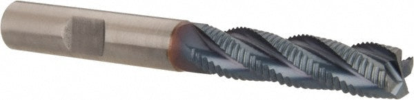Hertel 91196584 Roughing End Mill 3/8" Dia, 4 Flute, Fine Pitch, Single End, Cobalt