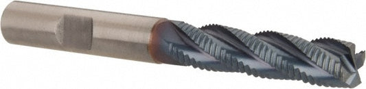 Hertel 91196584 Roughing End Mill 3/8" Dia, 4 Flute, Fine Pitch, Single End, Cobalt