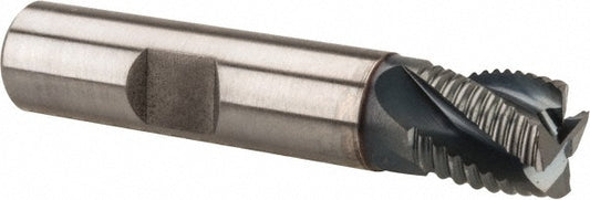 Hertel 91196592 Roughing End Mill 1/2" Dia, 4 Flute, Fine Pitch, Single End, Cobalt