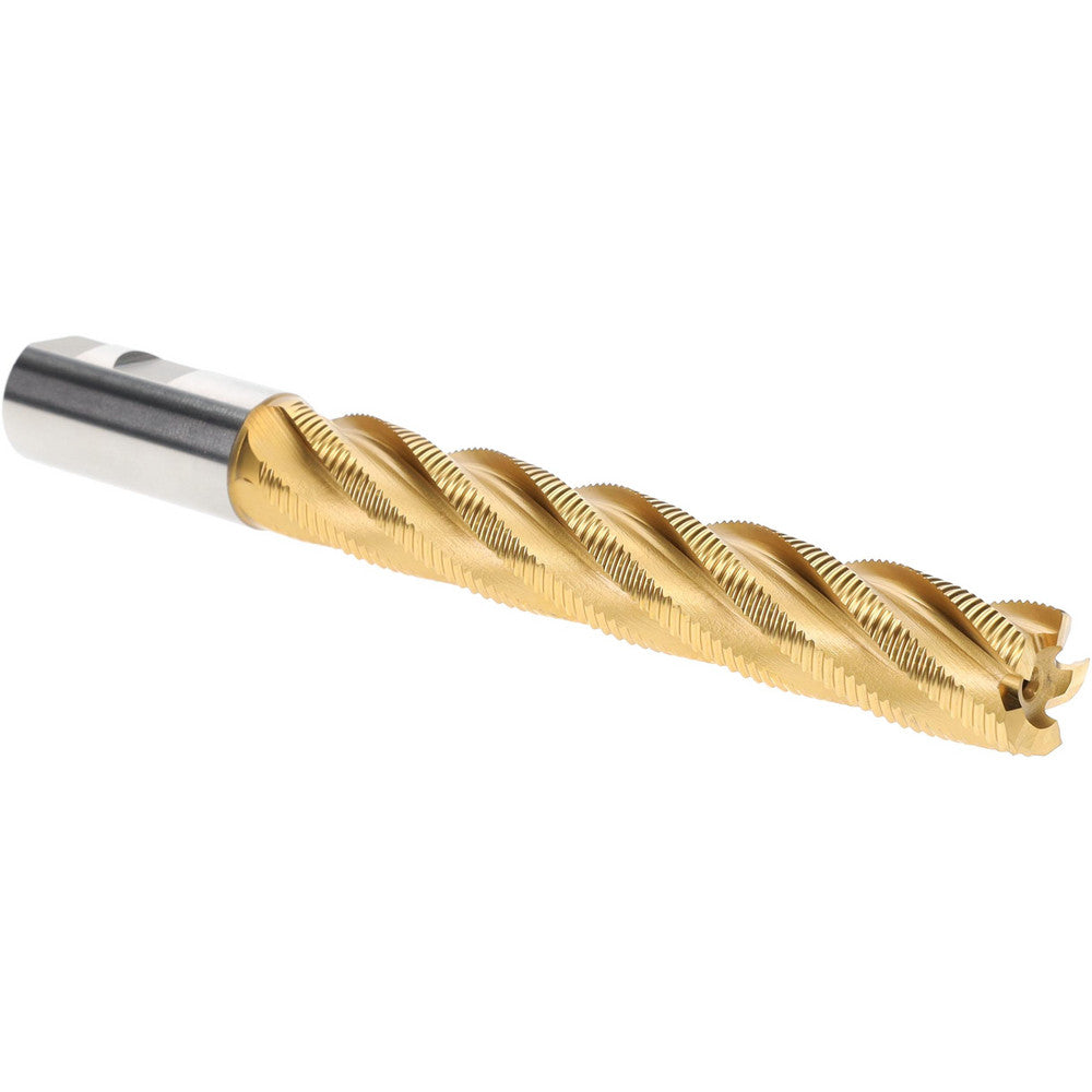 Hertel 91196881 Roughing End Mill 1" Dia, 5 Flute, Fine Pitch, Single End, Cobalt