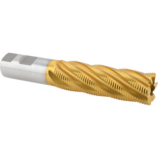 Hertel 91197194 Roughing End Mill 1-1/8" Dia, 6 Flute, Fine Pitch, Single End, Cobalt