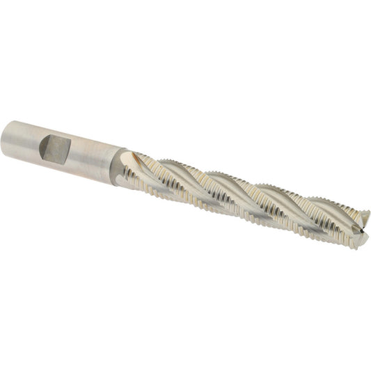 Hertel 91197210 Roughing End Mill 1/2" Dia, 4 Flute, Fine Pitch, Single End, Cobalt