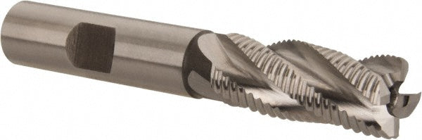 Hertel 91197228 Roughing End Mill 9/16" Dia, 4 Flute, Fine Pitch, Single End, Cobalt