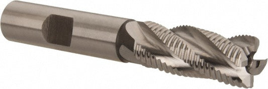 Hertel 91197228 Roughing End Mill 9/16" Dia, 4 Flute, Fine Pitch, Single End, Cobalt
