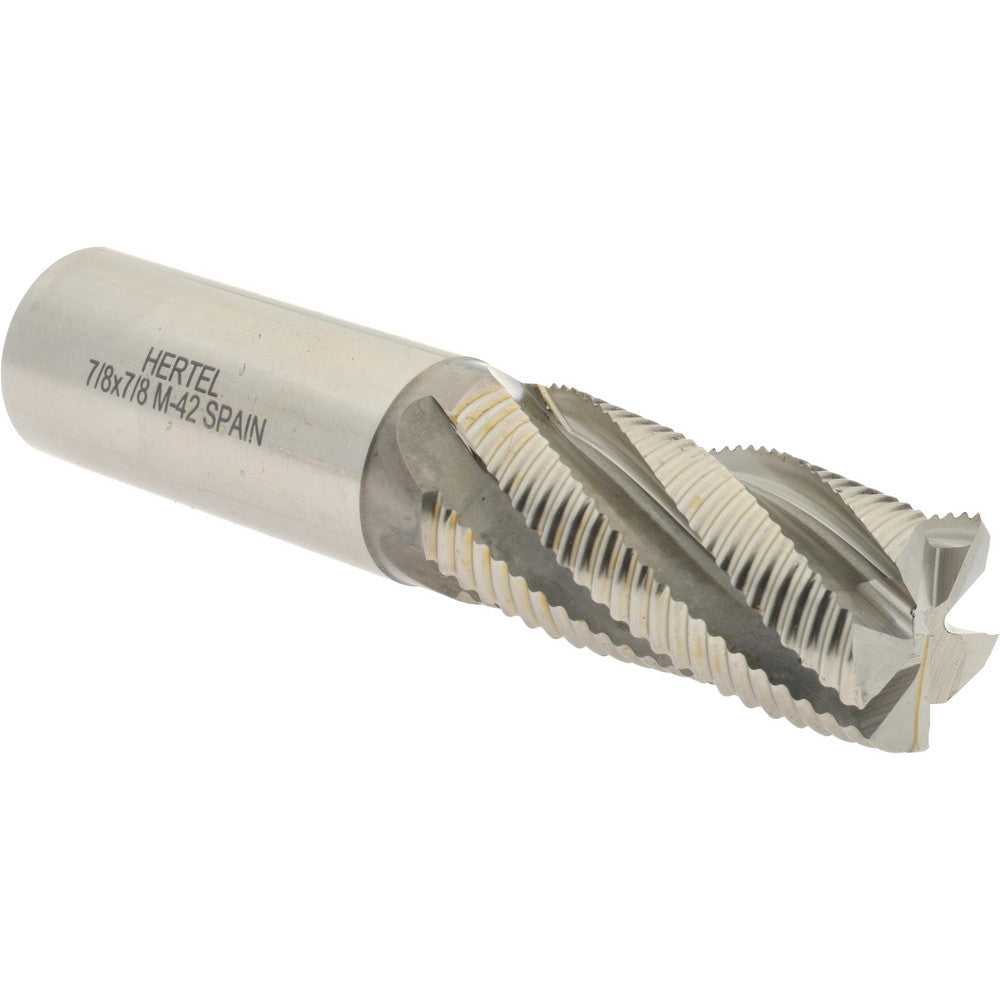 Hertel 91197392 Roughing End Mill 7/8" Dia, 5 Flute, Fine Pitch, Single End, Cobalt