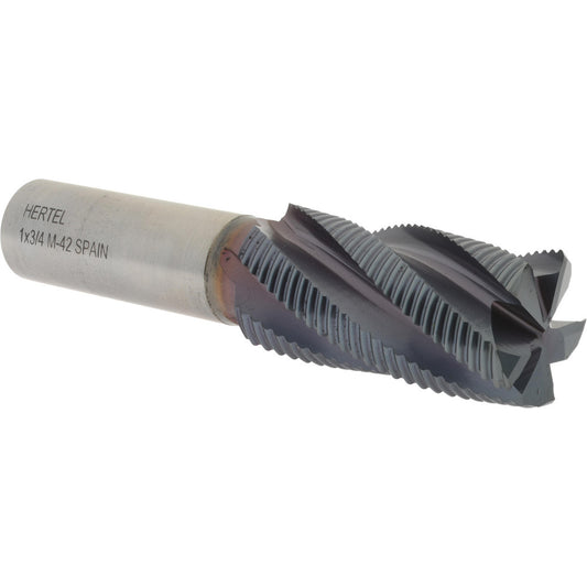 Hertel 91197483 Roughing & Finishing End Mill 1" Dia, 5 Flute, Square End, Cobalt