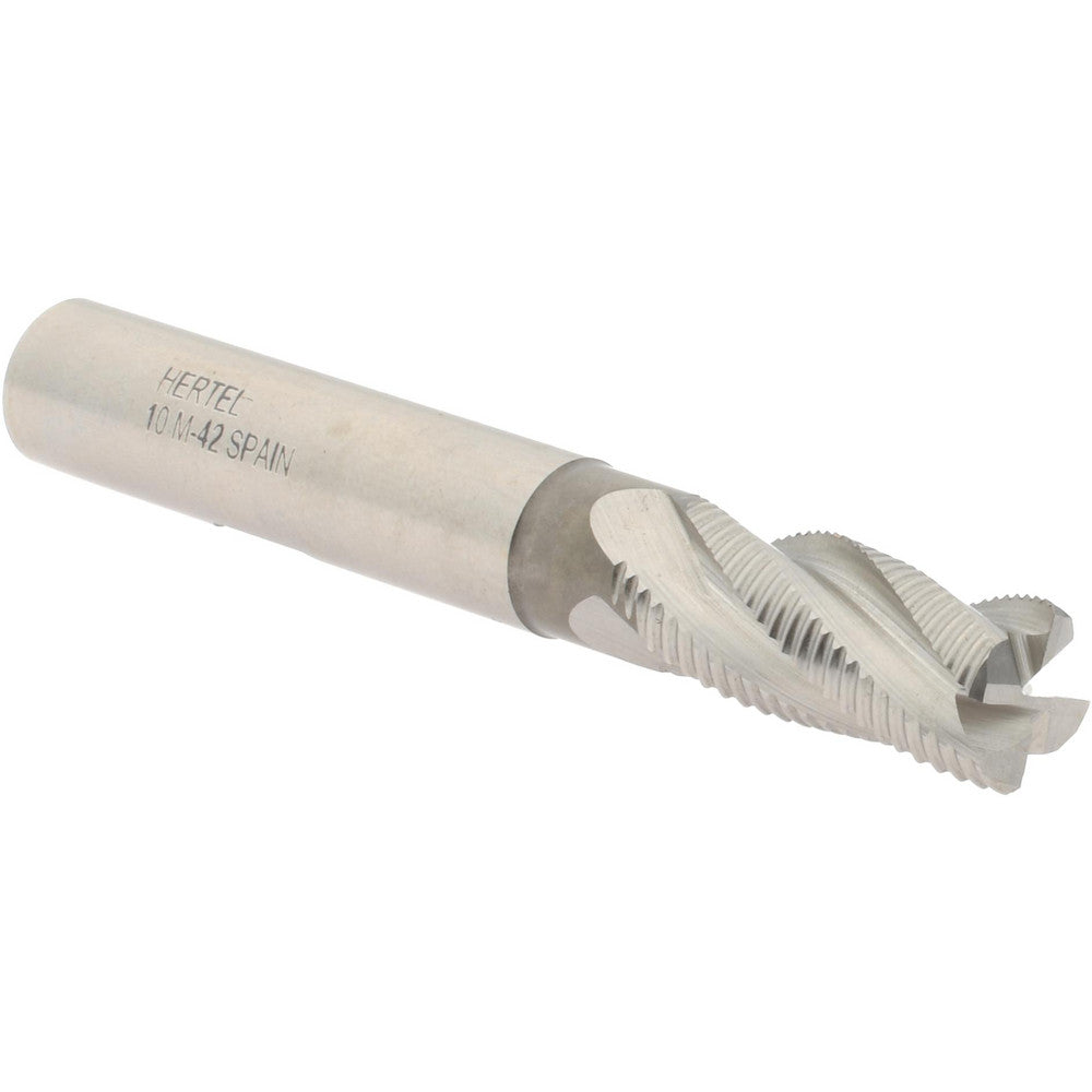 Hertel 91197541 Roughing End Mill 10.00 mm Dia, 4 Flute, Fine Pitch, Single End, Cobalt