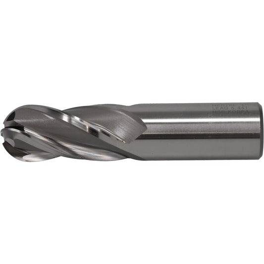 Hertel GG020064 Ball End Mill 1" Dia, 2" LOC, 4 Flute, High Speed Steel