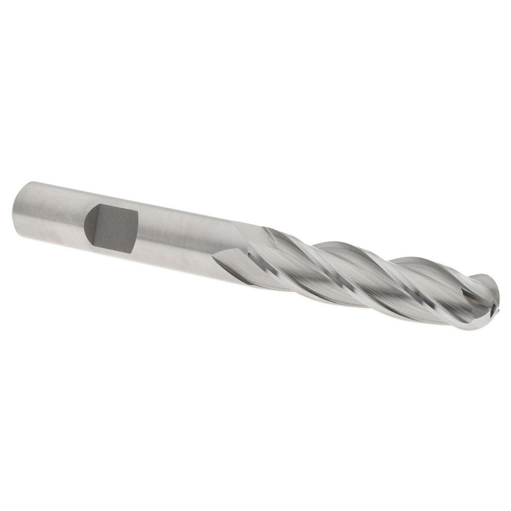 Hertel GG021024 Ball End Mill 0.375" Dia, 1.5" LOC, 4 Flute, High Speed Steel