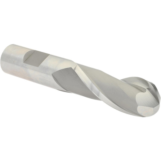 Hertel GG99914213 Ball End Mill 0.8125" Dia, 2" LOC, 2 Flute, High Speed Steel